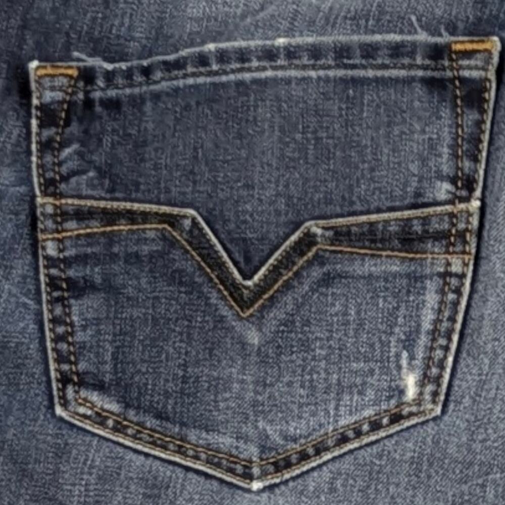 Diesel Larkee 0813Q Men’s Straight Leg Jeans Dark Wash Size 34 J1711 - Picture 6 of 8
